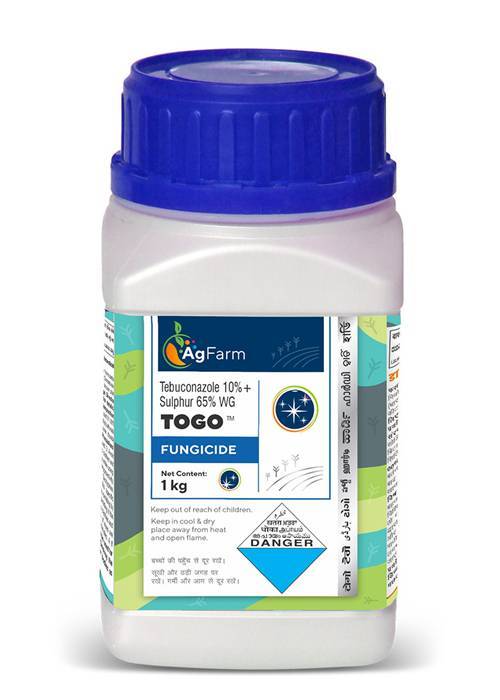 Buy Tebuconazole 10% + Sulphur 65% WG Fungicide Togo