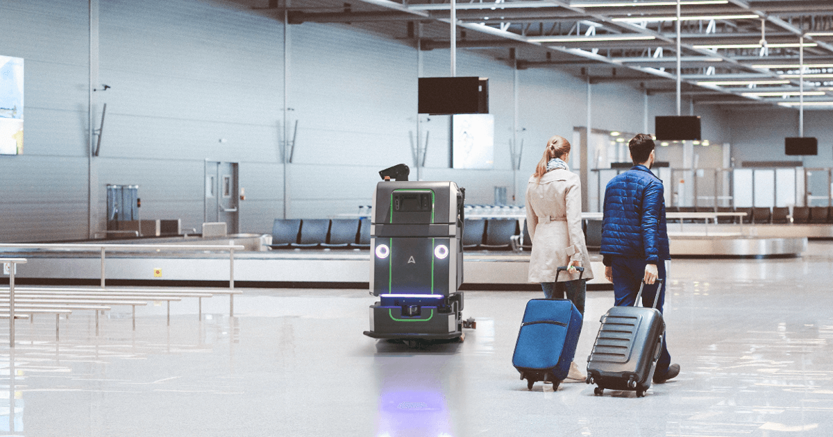 Industrial scrubber - Airport Cleaning Machine  | Avidbots